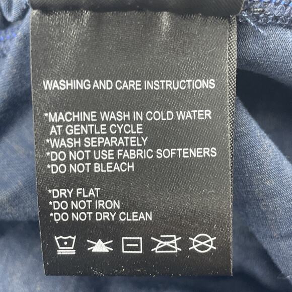 Merino Blend by Paradox Men's XL 1/4 Zip Long Sleeve Shirt Navy Dri-Release Base - Picture 8 of 8